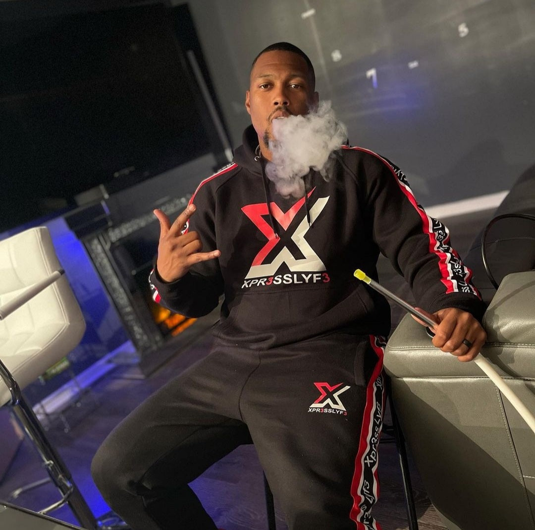 Black Xpr3ss Lyf3 Sweatsuits Unisex