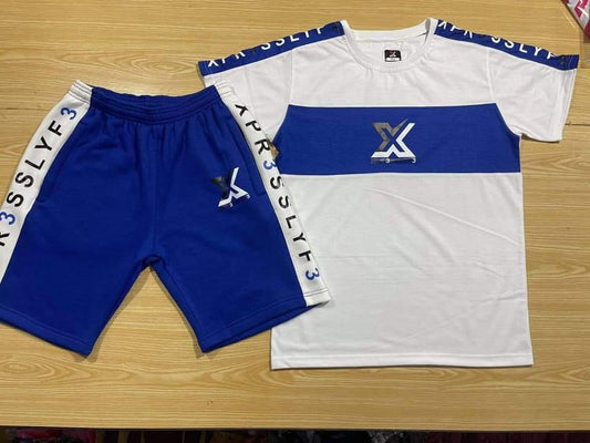 Blue Xpr3ss Lyf3 Short Set