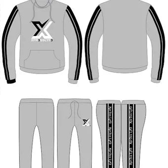 Grey Xpr3ss Lyf3 Sweatsuits Unisex