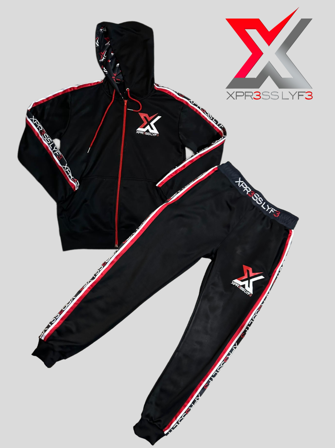 Black Xpr3ss Lyf3 Track Suit