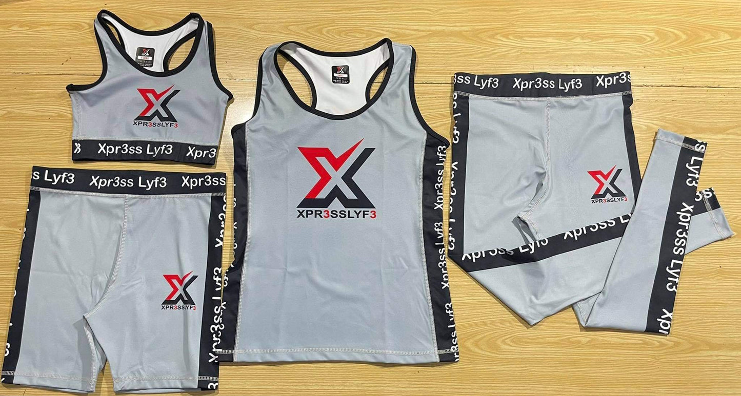 Grey Xpr3ss Lyf3 3 Piece Work Out Set